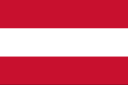 Die Flagge von Österreich. Mit der Folge Rot Weiß Rot